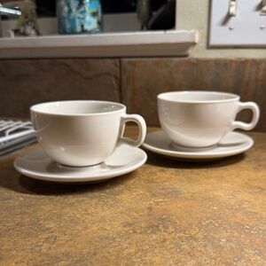 Starbucks Classic White Cappuccino cup and saucer
